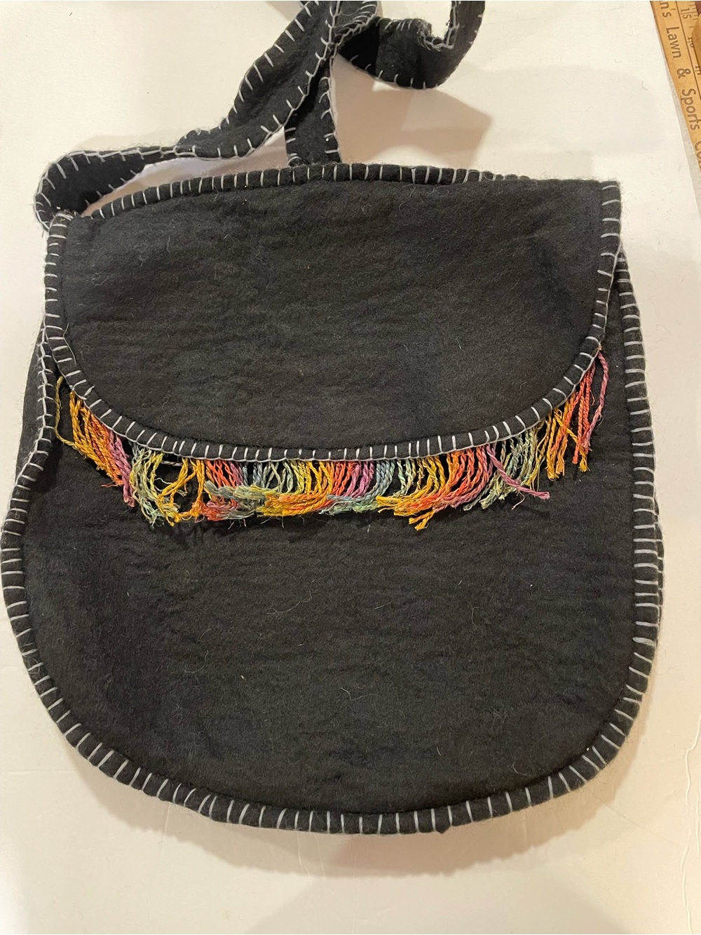 Prana 100% Wool Ethnic Purse Crossbody Handbag Made in Nepal